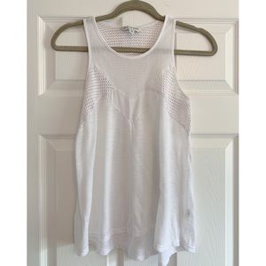 Flowy white tank
